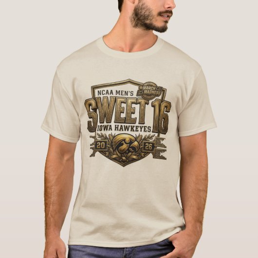 Iowa Hawkeyes Sweet 16 2026 Men's March Madness Tシャツ (正面)