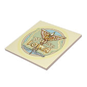 Iowa Nurse Caduceus Tile タイル (側面)