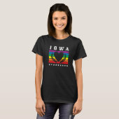 Iowa Pride Flag Pride Month LGBTQ Flag LGBT Commun Tシャツ (正面フル)