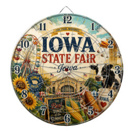 Iowa State Fair Festival Vintage Fairground Farm ダーツボード