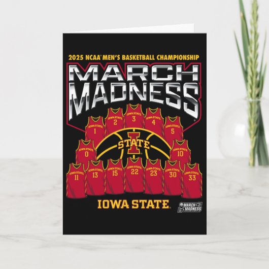 Iowa State March Madness 2025 Men's Sketll Nil カード (正面)