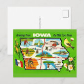 Iowa - Tall Corn State Postcard ポストカード (正面/裏面)