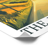 Iowa the Hawkeye State USA Travel Place ポスター (角)