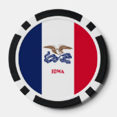 Iowan Flag, Flag of Iowa ポーカーチップ (裏面)