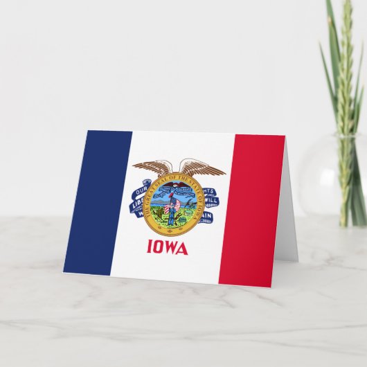 Iowan Flag & Seal, Flag of Iowa カード (正面)
