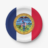 Iowan Seal, Iowa ペーパープレート (正面)