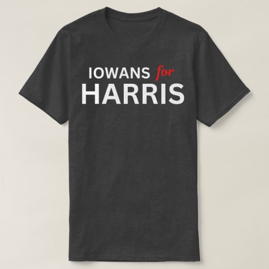 Iowans For Kamala Walz T-shirt Tシャツ (デザイン正面)
