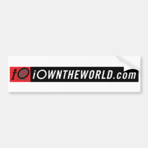 iOwnTheWorldBannerLogo バンパーステッカー
