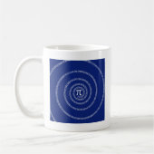 [Ip方向の緩和曲線タイポグラフィ（青）] コーヒーマグカップ (左)