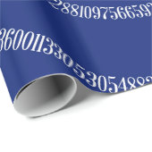 [Ip方向の緩和曲線タイポグラフィ（青）] ラッピングペーパー (ロールコーナー)