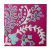 IP039インドのペイズリーの再生のアンティークのタイル タイル (正面)