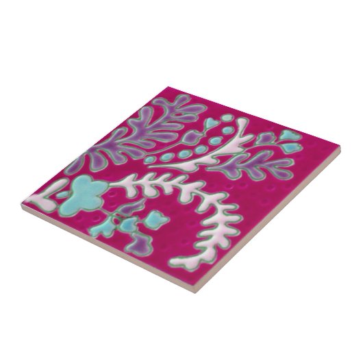 IP039インドのペイズリーの再生のアンティークのタイル タイル (側面)