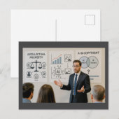 IP、AI、著作権 ポストカード (正面/裏面)