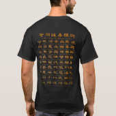 Ip Man's Wing Chunの行動規則 Tシャツ (裏面)
