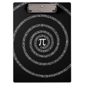 [Ip on Black]の緩和曲線無地の クリップボード (正面)