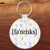 IPAの音声学。ブラック キーホルダー (正面)