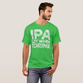 IPAをたくさん飲むとき おもしろい ビール好き 男女兼用 ヴィンテージ Tシャツ (正面フル)