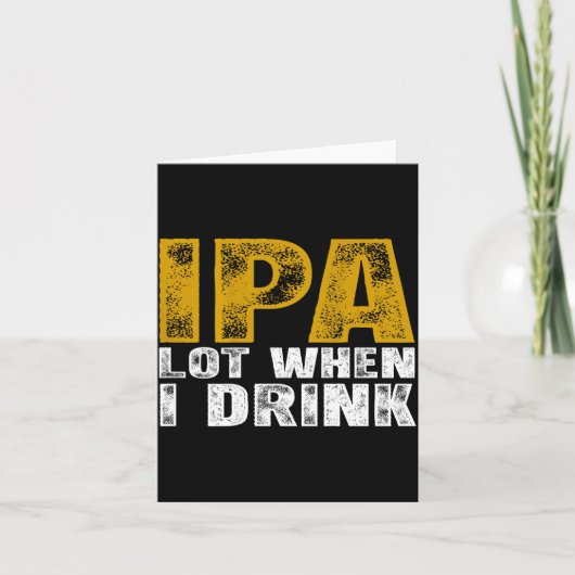 IPAをたくさん飲むデザイン カード (正面)