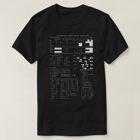 IPA International Phonetic Alphabet Classic T-Shir Tシャツ (デザイン正面)