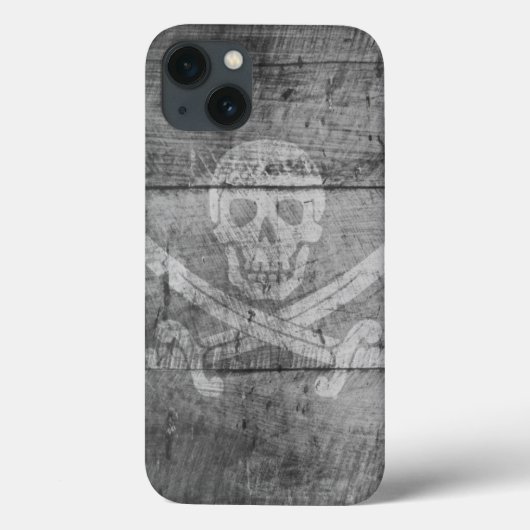 iPadエア、かろうじて – スカルブラック Case-Mate iPhoneケース (裏面)