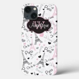 iPadケース |パリ |エッフェルタワー |ハート iPhone 13ケース