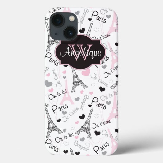 iPadケース |パリ |エッフェルタワー |ハート Case-Mate iPhoneケース (裏面)