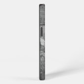 iPad Air カバー Barely There - ドクロ ブラック (右側面)