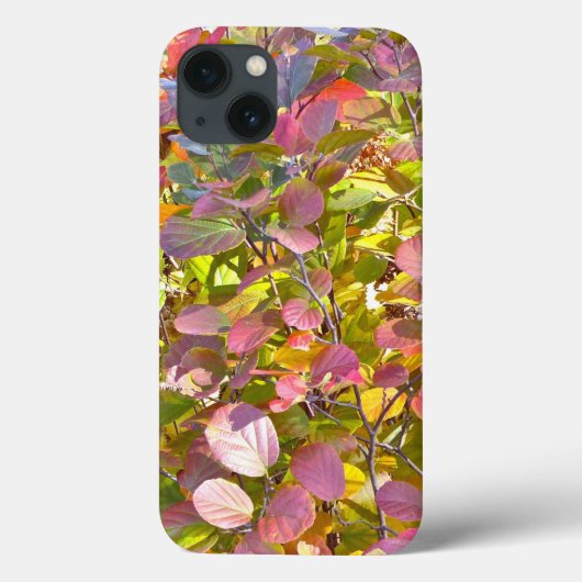 iPad Miniの「ライムグリーン&ピンク紅葉」ケース Case-Mate iPhoneケース (裏面)