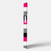 iPad Mini ケース |ストライプ |ピンク、黒、グレー Case-Mate iPhoneケース (裏面 / 右)