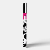 iPad Mini ケース |ダマスク |ストライプ |明るい赤紫色ピンク Case-Mate iPhoneケース (裏面 / 右)