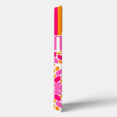 iPad Mini ケース |フローラストライプ, |ピンク、オレンジ Case-Mate iPhoneケース (裏面 / 右)