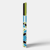 iPad Mini ケース |フローラストライプ, |青、緑 Case-Mate iPhoneケース (裏面 / 右)