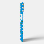 iPad Mini Retina ケースメイトのケース:ティール(緑がかった色)上のデイジー Case-Mate iPhoneケース (裏面 / 右)