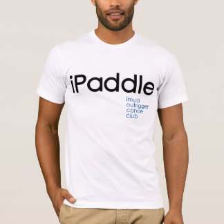 iPaddle: Imuaの舷外浮材付きのカヌークラブ Tシャツ