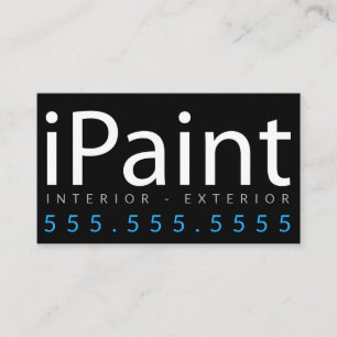 iPaint。 塗装業者の建築業者の名刺 名刺