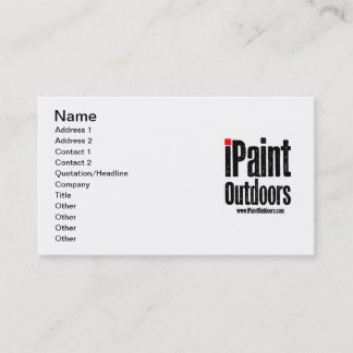 iPaintOutdoorsカード 名刺