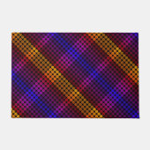 Ipanemaは黒い十字形の正方形の上に円を描く ドアマット (正面)