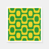 Ipanema歩道パターン、ビーチパターン、ブラジル スタンダードカクテルナプキン (正面)