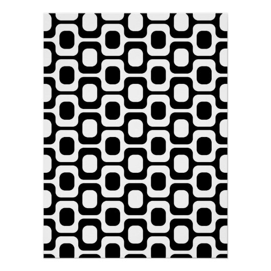 Ipanema Beach - Black and white ポスター (正面)