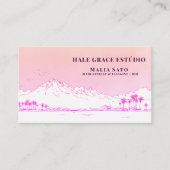 Ipanema Beach Sunset Salon Hair Stylist 名刺 (正面)