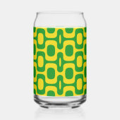 Ipanema Sidewalk Pattern, Beach Pattern, Brazil ガラス缶 (右)