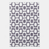 Ipanema Sidewalk Pattern, Beach Pattern, Brazil キッチンタオル (縦)