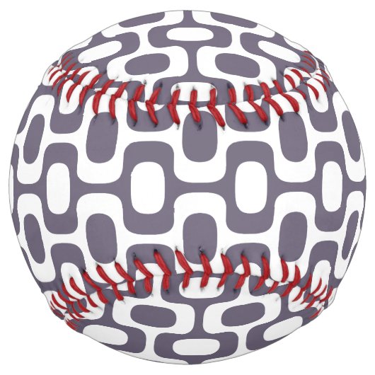 Ipanema Sidewalk Pattern, Beach Pattern, Brazil ソフトボール (裏面)