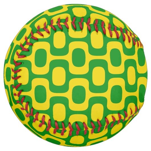 Ipanema Sidewalk Pattern, Beach Pattern, Brazil ソフトボール (正面左)