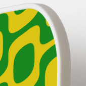 Ipanema Sidewalk Pattern, Beach Pattern, Brazil ピックルボールラケット (左詳細)