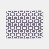 Ipanema Sidewalk Pattern, Beach Pattern, Brazil フリースブランケット (正面(横))