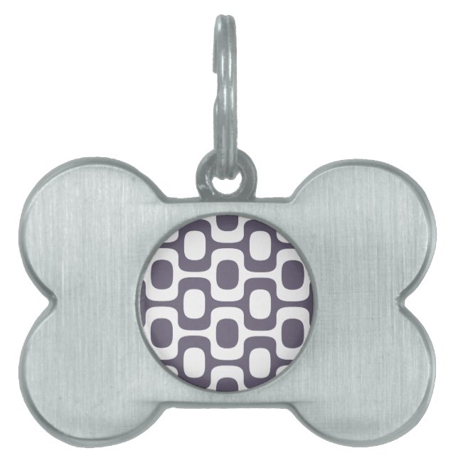 Ipanema Sidewalk Pattern, Beach Pattern, Brazil ペットネームタグ (正面)