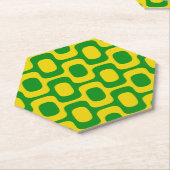 Ipanema Sidewalk Pattern, Beach Pattern, Brazil ペーパーコースター (アングル)