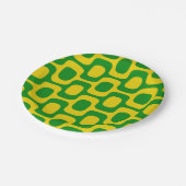 Ipanema Sidewalk Pattern, Beach Pattern, Brazil ペーパープレート (アングル)