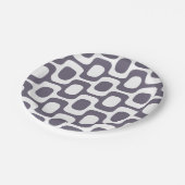 Ipanema Sidewalk Pattern, Beach Pattern, Brazil ペーパープレート (アングル)